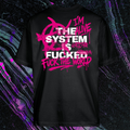 Fuck the world - Black/Magenta
