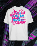 Fuck the world - White/ CyanMagenta